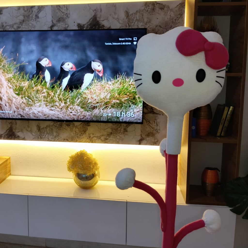 Porte-manteau enfant “Hello Kitty” – rose & blanc