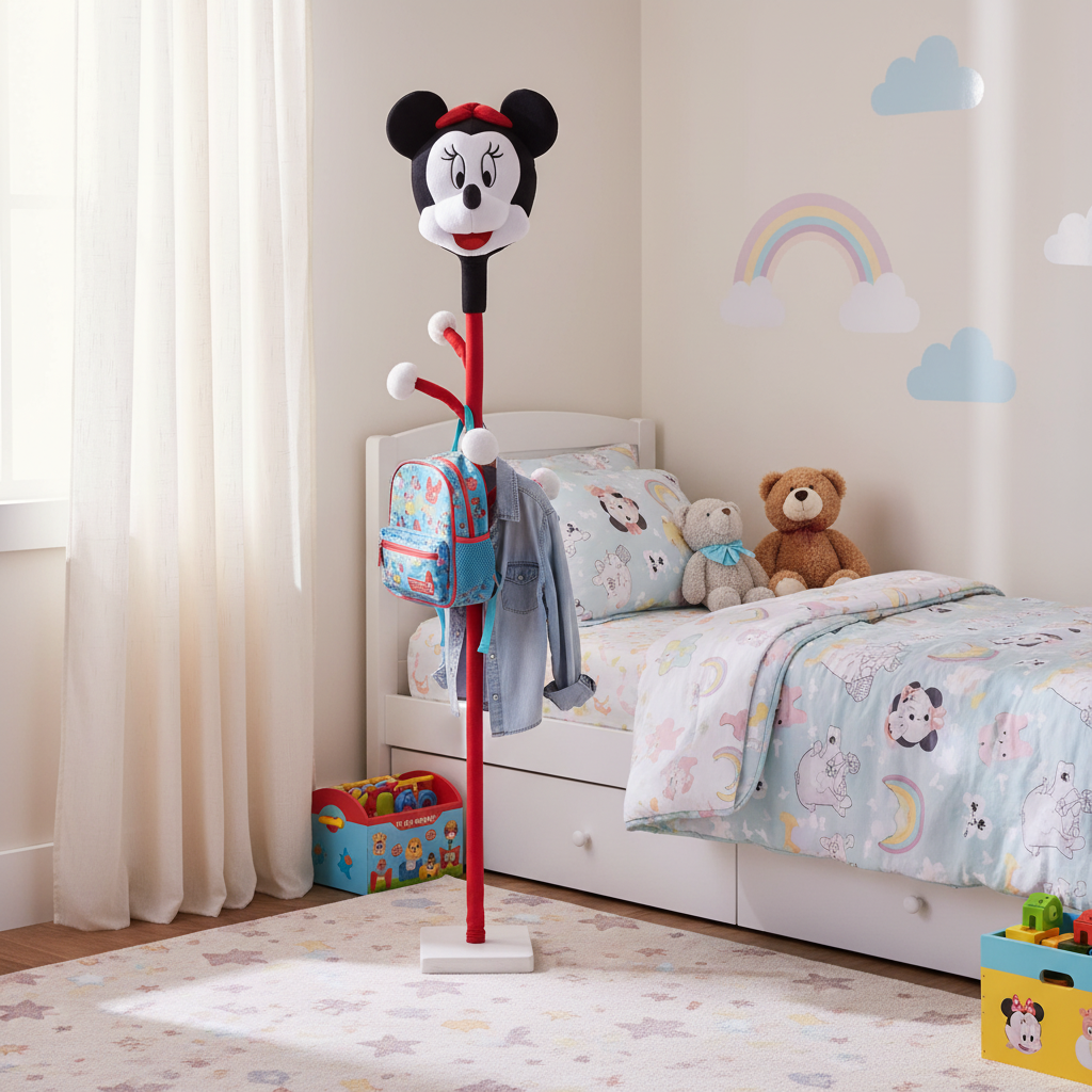 Porte-manteau pour enfant “Minnie” – Design doux et amusant