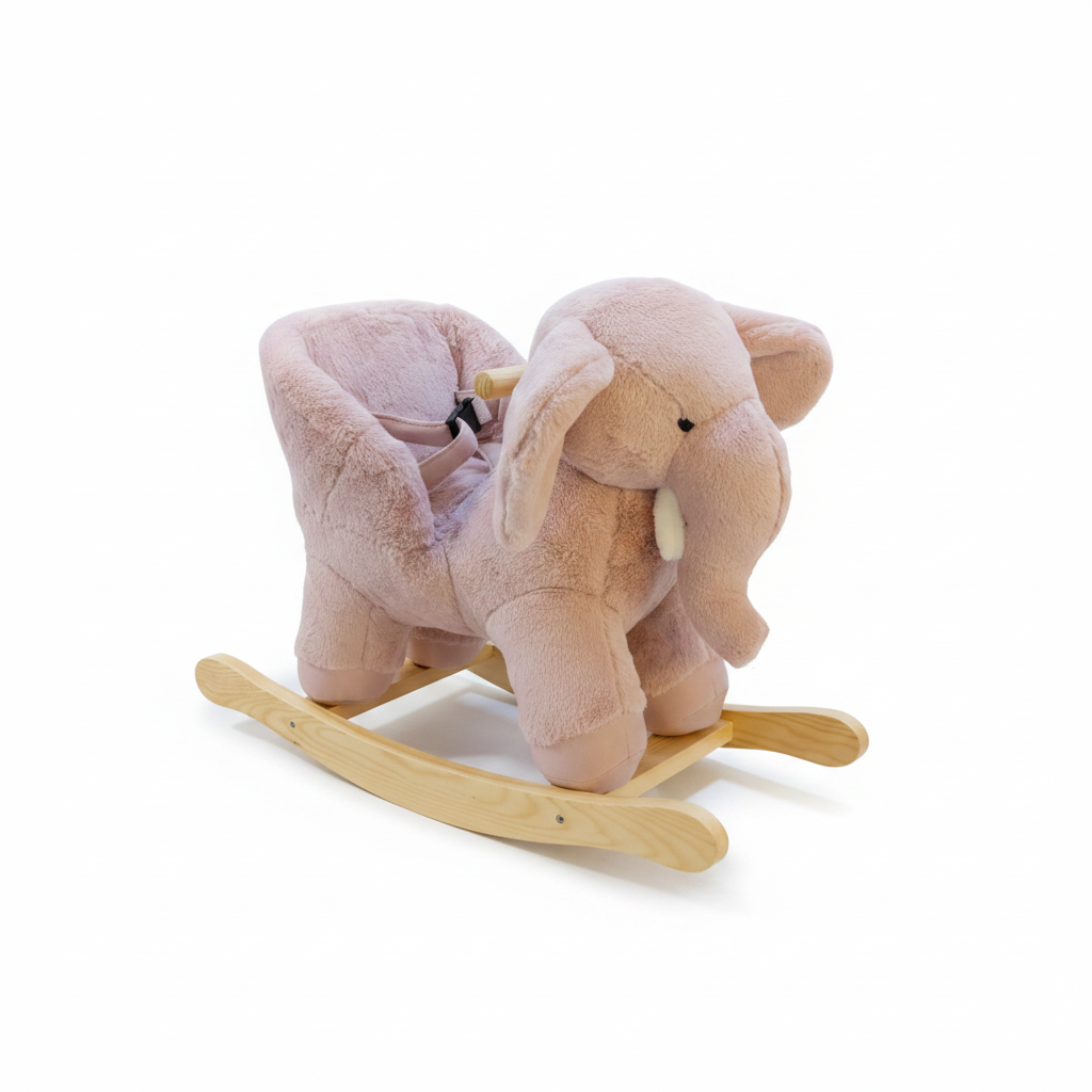 Éléphant à Bascule – Doux & Sécurisé