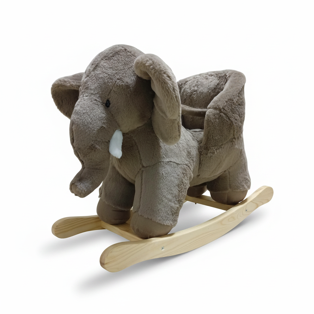 Éléphant à Bascule – Doux & Sécurisé